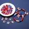 209pcs 4th of July Patriotic Beads & Charms – American Flag, Star Enamel Charms, Red, Blue & Pearl Acrylic Beads for DIY Independence Day Bracelets & Necklaces